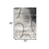 2' X 4' Gray Abstract Dhurrie Area Rug